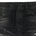 BLACK BIKER SKINNY JEANS