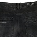 BLACK BIKER SKINNY JEANS