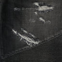 BLACK BIKER SKINNY JEANS