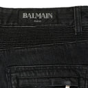 BLACK BIKER SKINNY JEANS