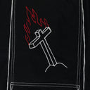 BLACK SIDE TIE HOODIE