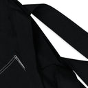 BLACK SIDE TIE HOODIE