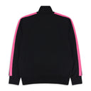 BLACK WITH PINK STRIPE ON SIDES TRACK JACKET
