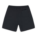BLACK STUDDED LOGO SHORTS