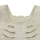 WHITE RIBCAGE MOTO VEST