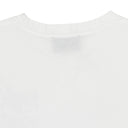 WHITE LONG SLEEVE W/ RIBBON LOGO PRINT T-SHIRT