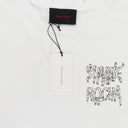 WHITE LONG SLEEVE W/ RIBBON LOGO PRINT T-SHIRT