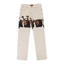 MULTICOLOR GRAPHIC BAGGY JEANS