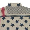 MULTI TUNIC AMERICAN FLAG BUTTON-DOWN SHIRT