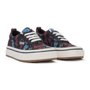 RED VULCANIZED LACE UP CANVAS SNEAKERS