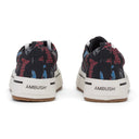 RED VULCANIZED LACE UP CANVAS SNEAKERS