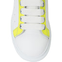 WHITE/GREEN CASUAL LEATHER SNEAKERS