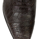 BROWN SNAKESKIN LACEUP DRESS SHOES