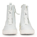 WHITE BOCCACCIO ANKLE BOOTS