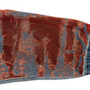 RED MIXED FABRIC ZIP UP JACKET