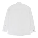 WHITE POPLIN TRUCKER BUTTON-DOWN SHIRT