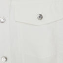 WHITE POPLIN TRUCKER BUTTON-DOWN SHIRT
