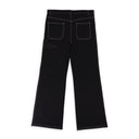 BLACK/WHITE HAMMER DENIM BAGGY JEANS