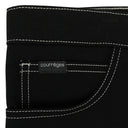 BLACK/WHITE HAMMER DENIM BAGGY JEANS