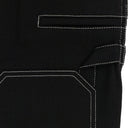 BLACK/WHITE HAMMER DENIM BAGGY JEANS