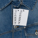 BLUE TWISTED FITTED DENIM JACKET