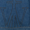 BLUE TWISTED FITTED DENIM JACKET