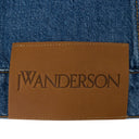 BLUE TWISTED FITTED DENIM JACKET