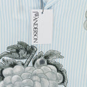 BLUE BOXY FIT GRAPES PRINT SHORT SLEEVE BUTTON-DOWN SHIRT