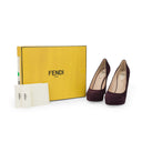 PLUM DECOLLETE HEELS