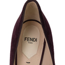 PLUM DECOLLETE HEELS