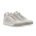WHITE/CREAM BASKET MID TOP SNEAKERS