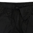 BLACK ANKLE GATHERED W/ BOW DETAIL TRACK TROUSERS