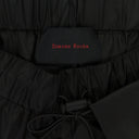 BLACK ANKLE GATHERED W/ BOW DETAIL TRACK TROUSERS