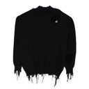 BLACK DESTROYED SWEATER