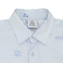 BLUE SCRIBBLED T-SHIRT