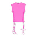 PINK STYLING WITH LACES TANK TOPS
