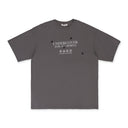 GREY GRAPHIC PRINT WITH EMBROIDERY PULLOVER SWEATER