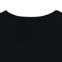 BLACK LONG SLEEVE W/ RIBBON LOGO PRINT T-SHIRT