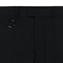 BLACK RING DETAIL CROPPED PANTS