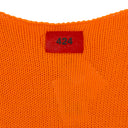 ORANGE RIPPED CREW NECK SWEATSHIRT