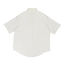 OFF-WHITE TEXTURED SHORT SLEEVE BUTTON-DOWN SHIRT
