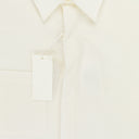 OFF-WHITE TEXTURED SHORT SLEEVE BUTTON-DOWN SHIRT