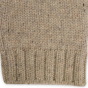 BEIGE ZIPPED ANCHOR SWEATER HOODIE