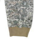 BEIGE CAMO BURN OUT PRINT LONG SLEEVE T-SHIRT