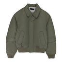 GREEN AVIATOR NYLON ZIP BOMBER