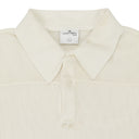 WHITE MESH SHORT SLEEVE POLO SHIRT