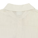 WHITE MESH SHORT SLEEVE POLO SHIRT