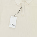 WHITE MESH SHORT SLEEVE POLO SHIRT