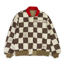 BEIGE MENS WOVEN BLOUSON JACKET BOMBER