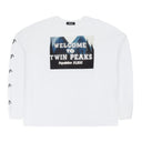 WHITE C/S TWIN PEAKS LONG SLEEVE BUTTON-DOWN SHIRT